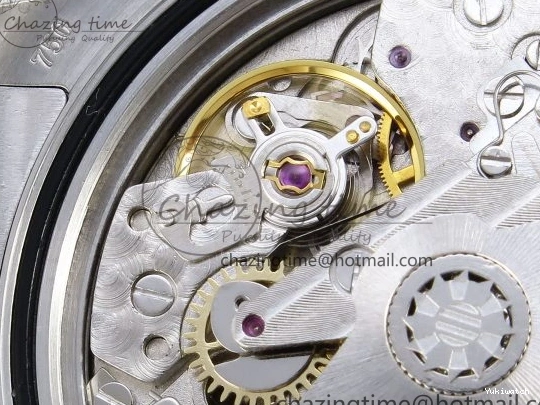 116509 OMF DIAL SS BEST ON A7750 DAYTONA BLUE MOVEMENT) SS STICK BRACELET (SLIM EDITION 1219